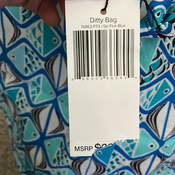 Vera Bradley Ditty Bag - go fish blue - Picture 4 of 4